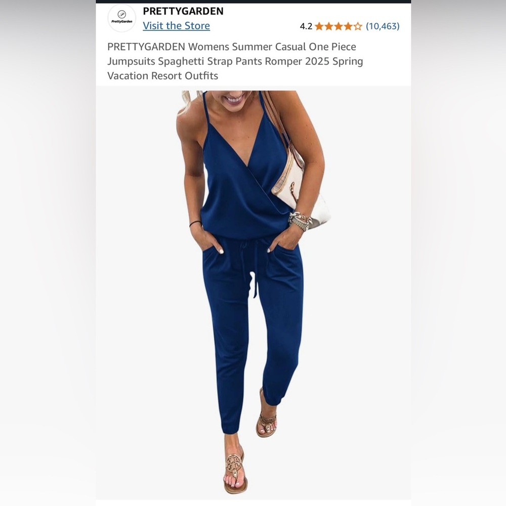 Blue lightweight summer romper! NWT!